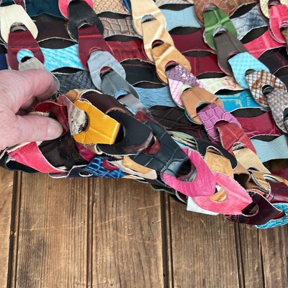 Anthropologie Jesslyn Blake leather hobo shoulder bag rescue me! - Picture 6 of 10